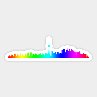 Canada - Toronto Skyline Rainbow _004 Sticker